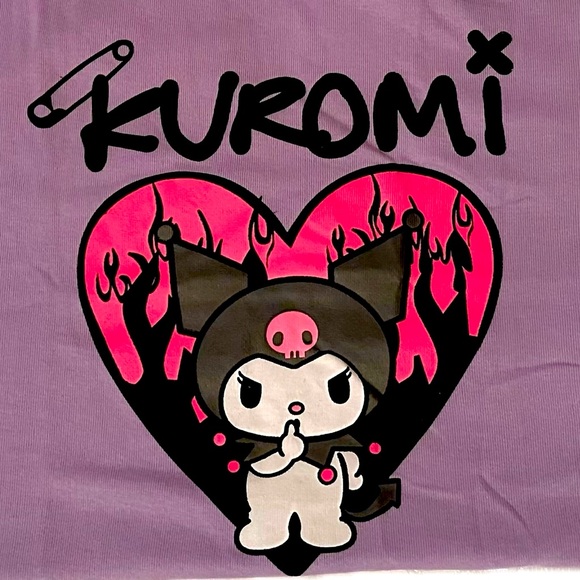Hello Kitty Lavender T-Shirt, Kuromi, Size Large - Picture 3 of 4